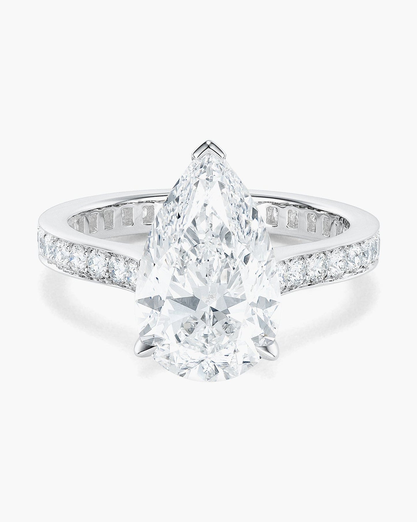 3.52 carat Pear Shape Diamond Ring