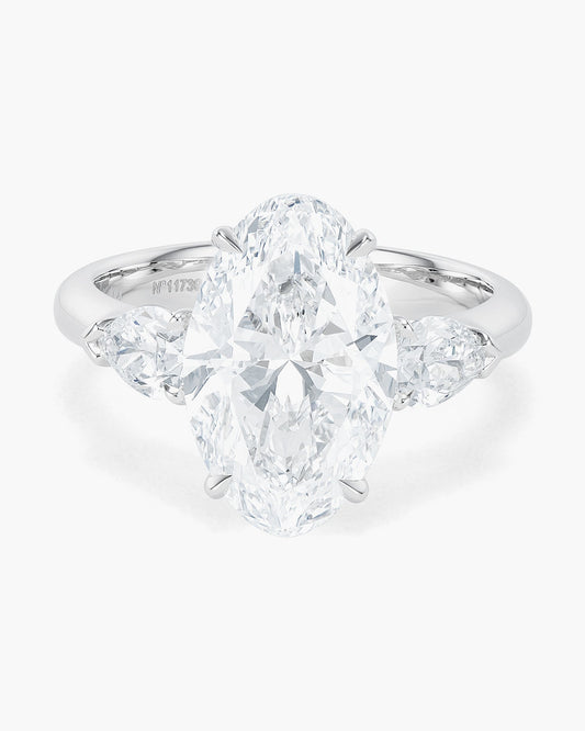 3.95 carat Oval Shape Diamond Ring
