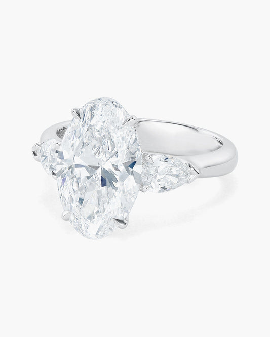 3.95 carat Oval Shape Diamond Ring