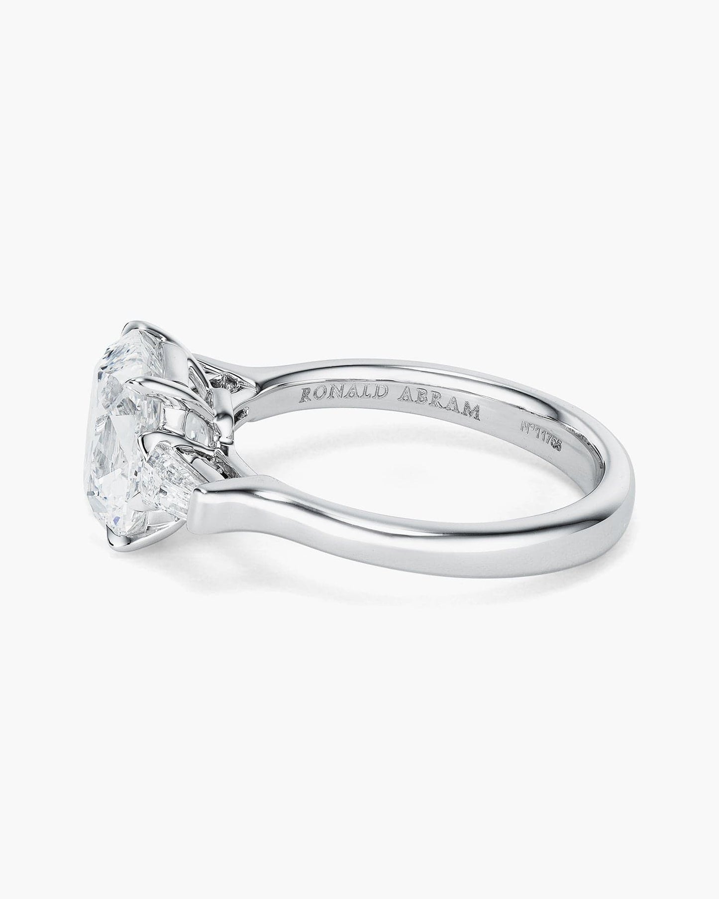 2.58 carat Antique Cushion Cut Diamond Ring