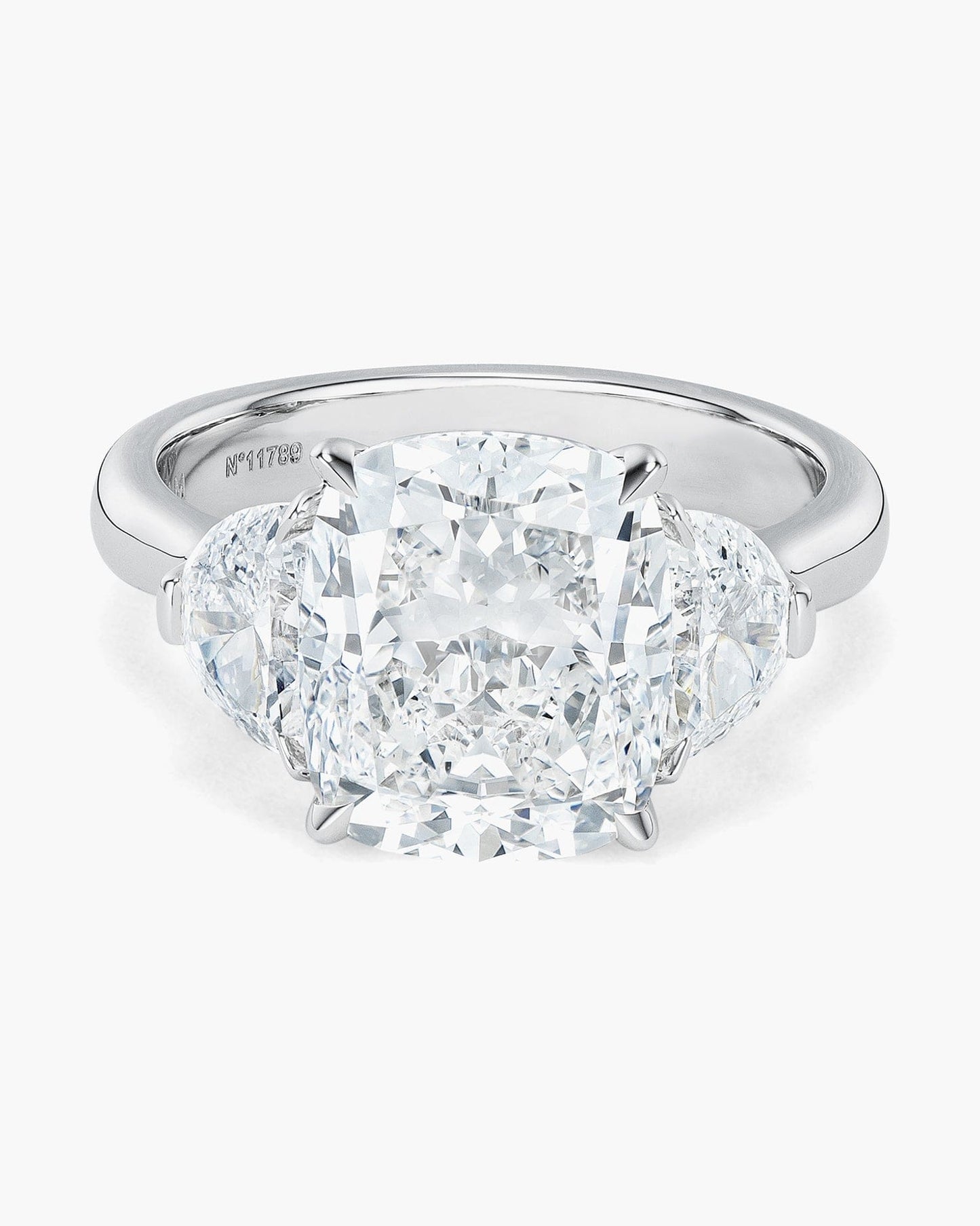 4.08 carat Cushion Cut Diamond Ring