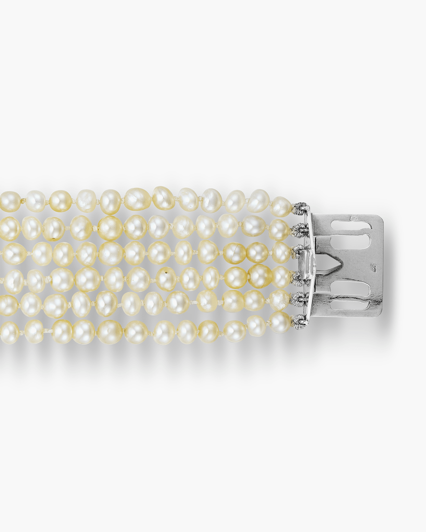 Art Deco Diamond, Pearl and Rock Crystal Bracelet by Boucheron