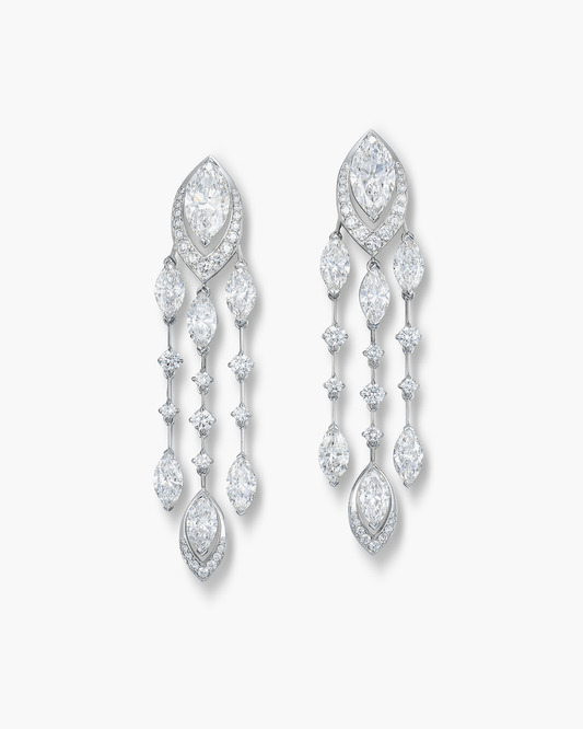 White Diamond Earrings