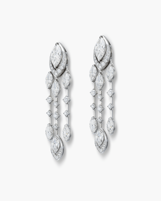 White Diamond Earrings