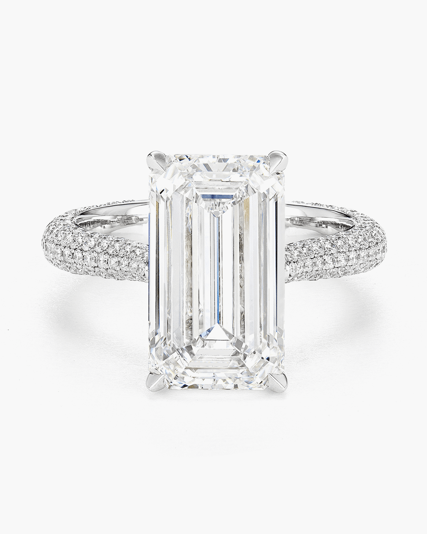5.38 carat Emerald Cut Diamond Ring