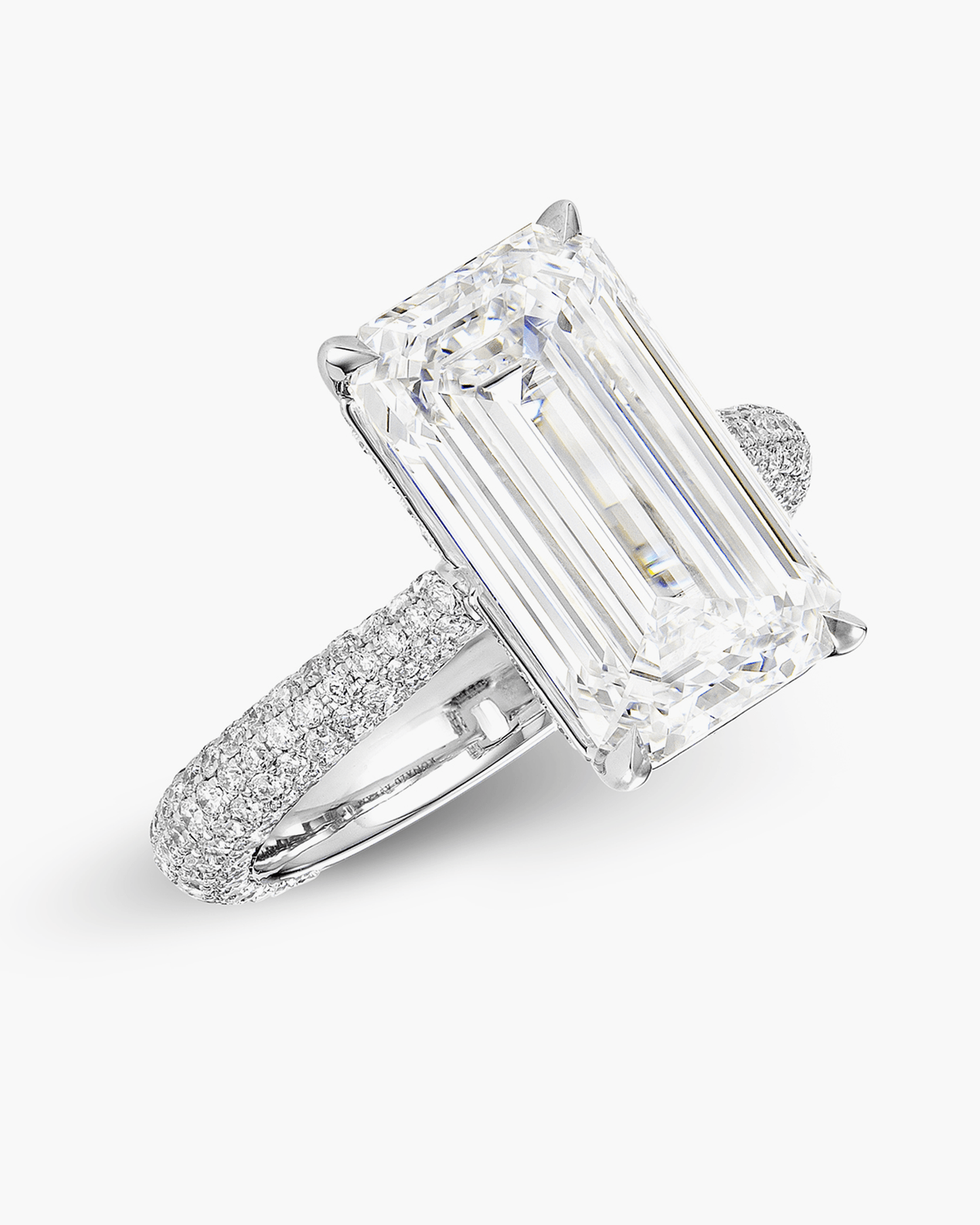5.38 carat Emerald Cut Diamond Ring
