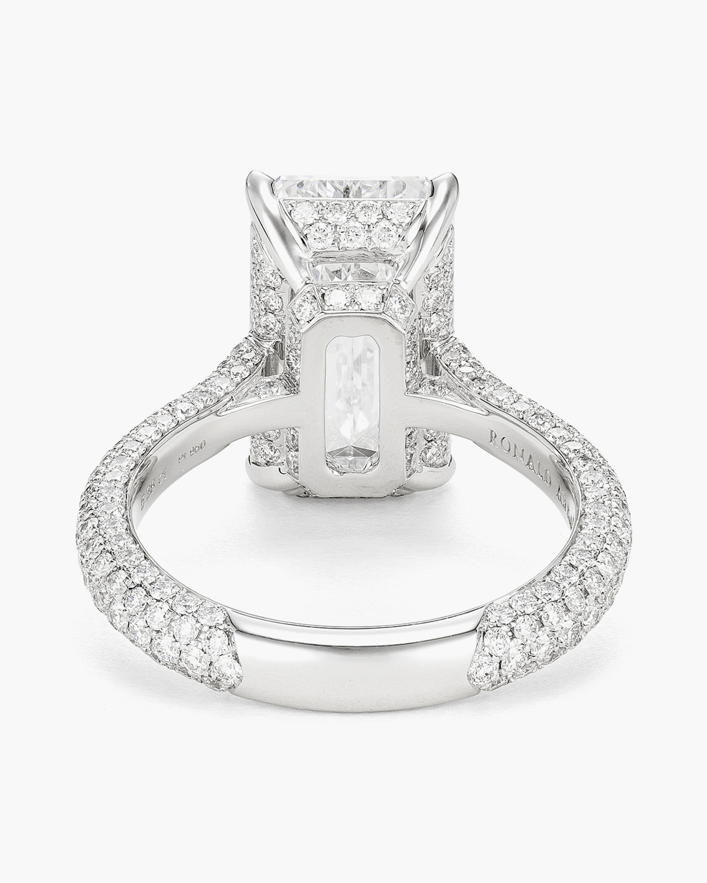 5.38 carat Emerald Cut Diamond Ring