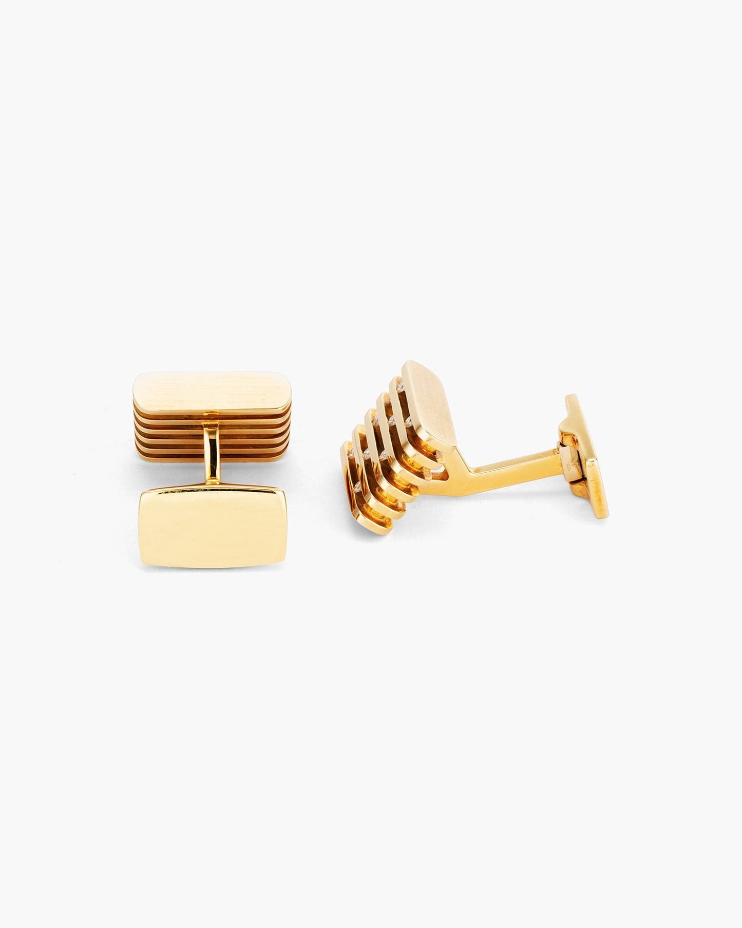 Square Grill Diamond Cufflinks