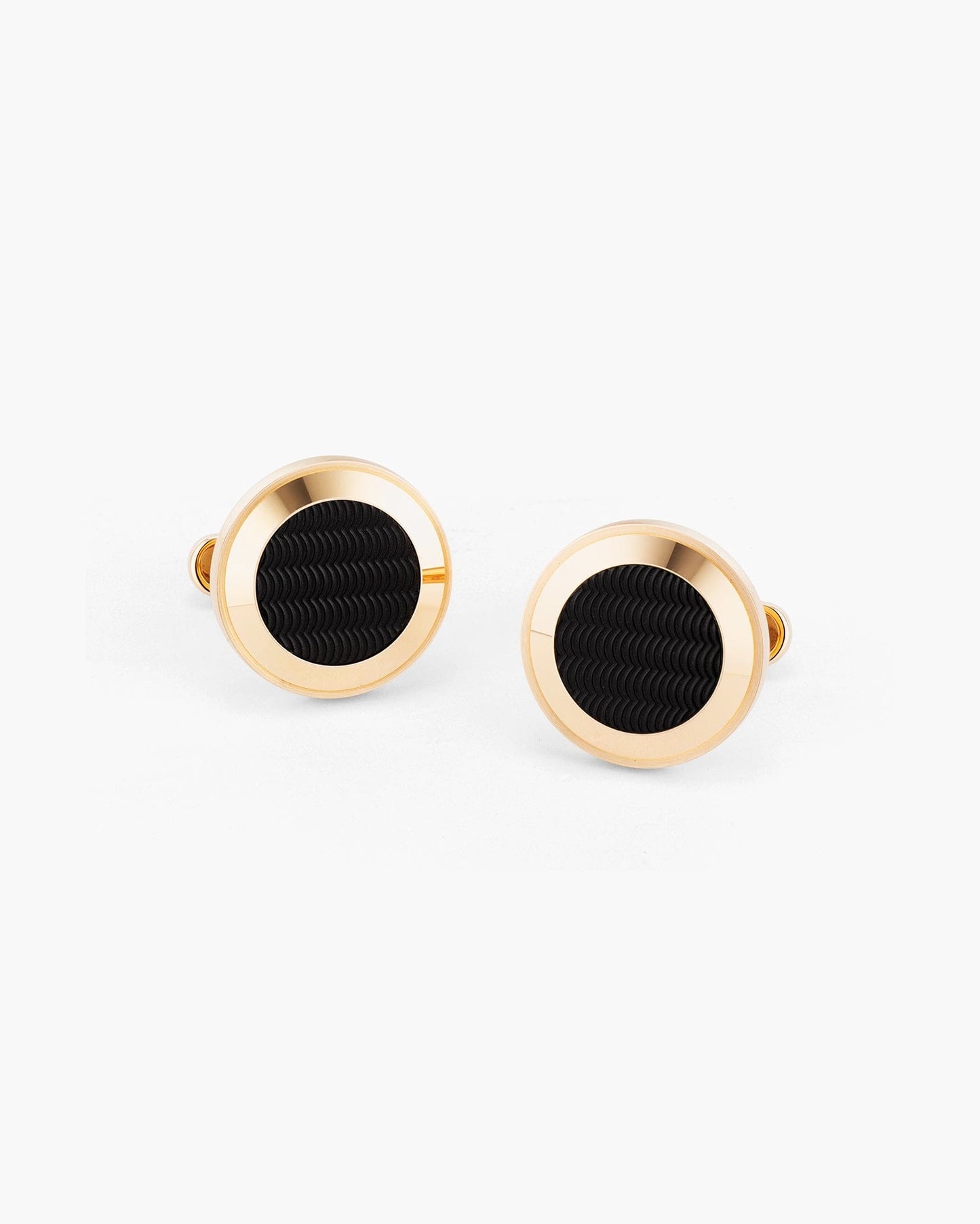 Onyx Classical Wave Cufflinks