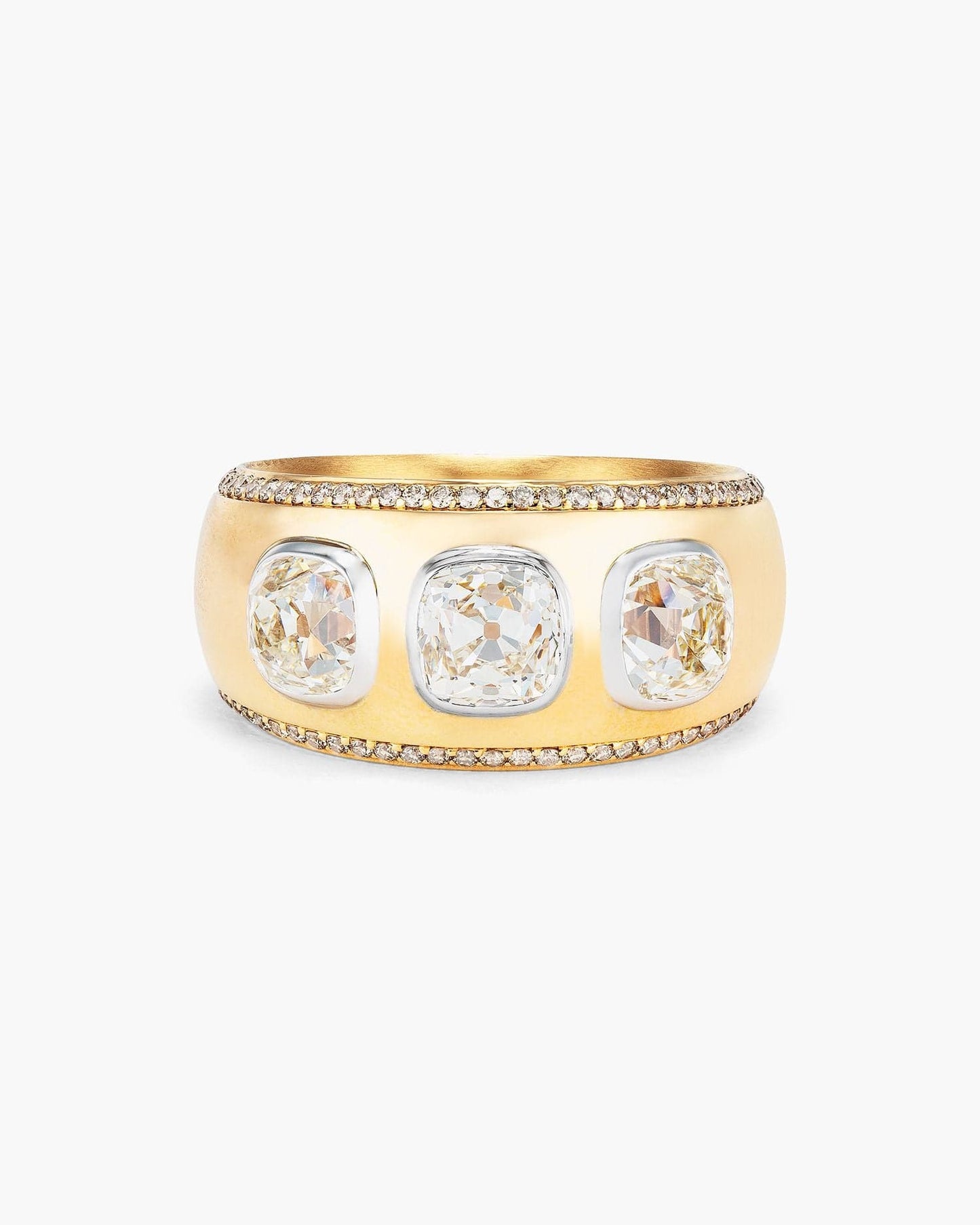 Antique Cushion Cut Diamond Band