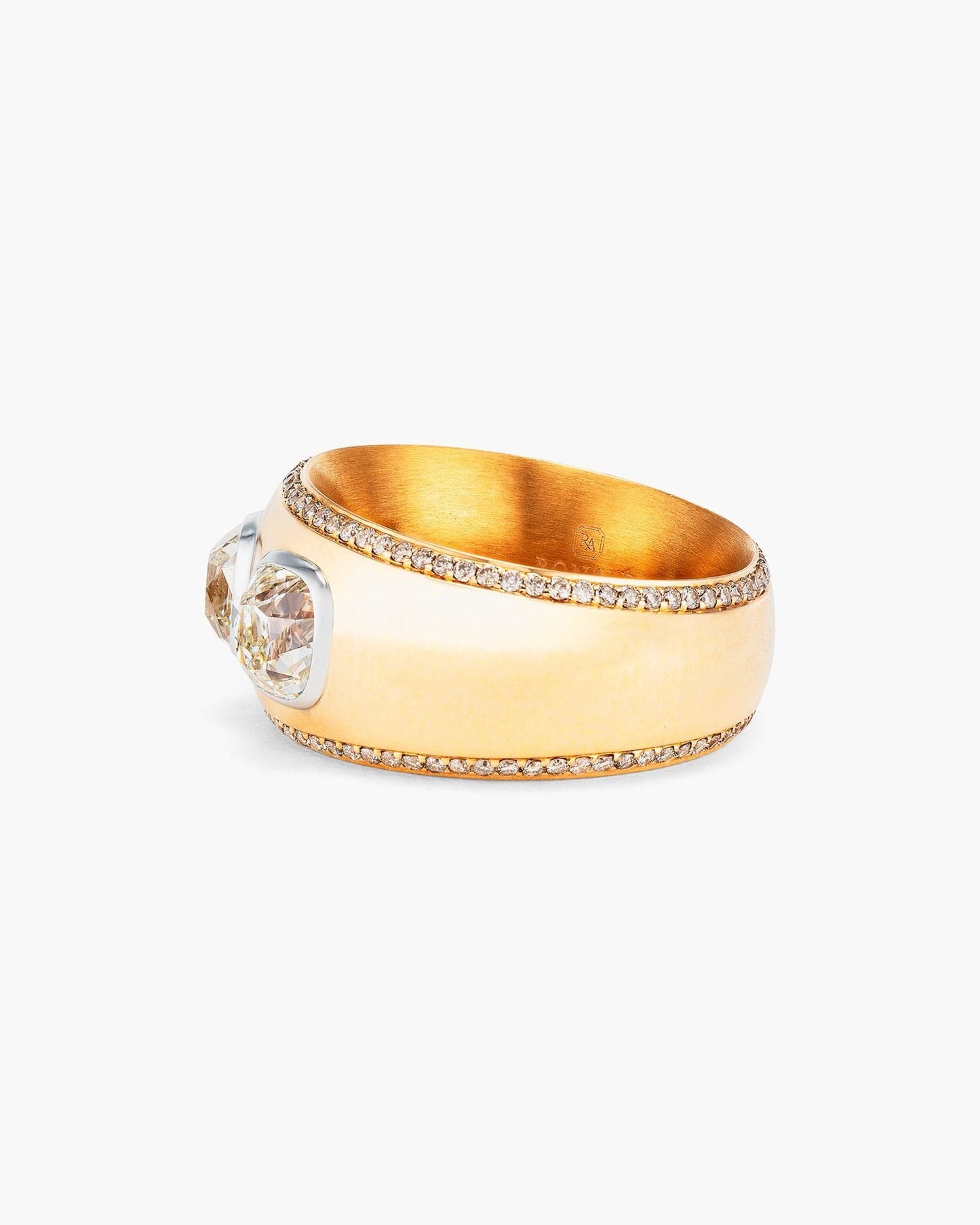 Antique Cushion Cut Diamond Band