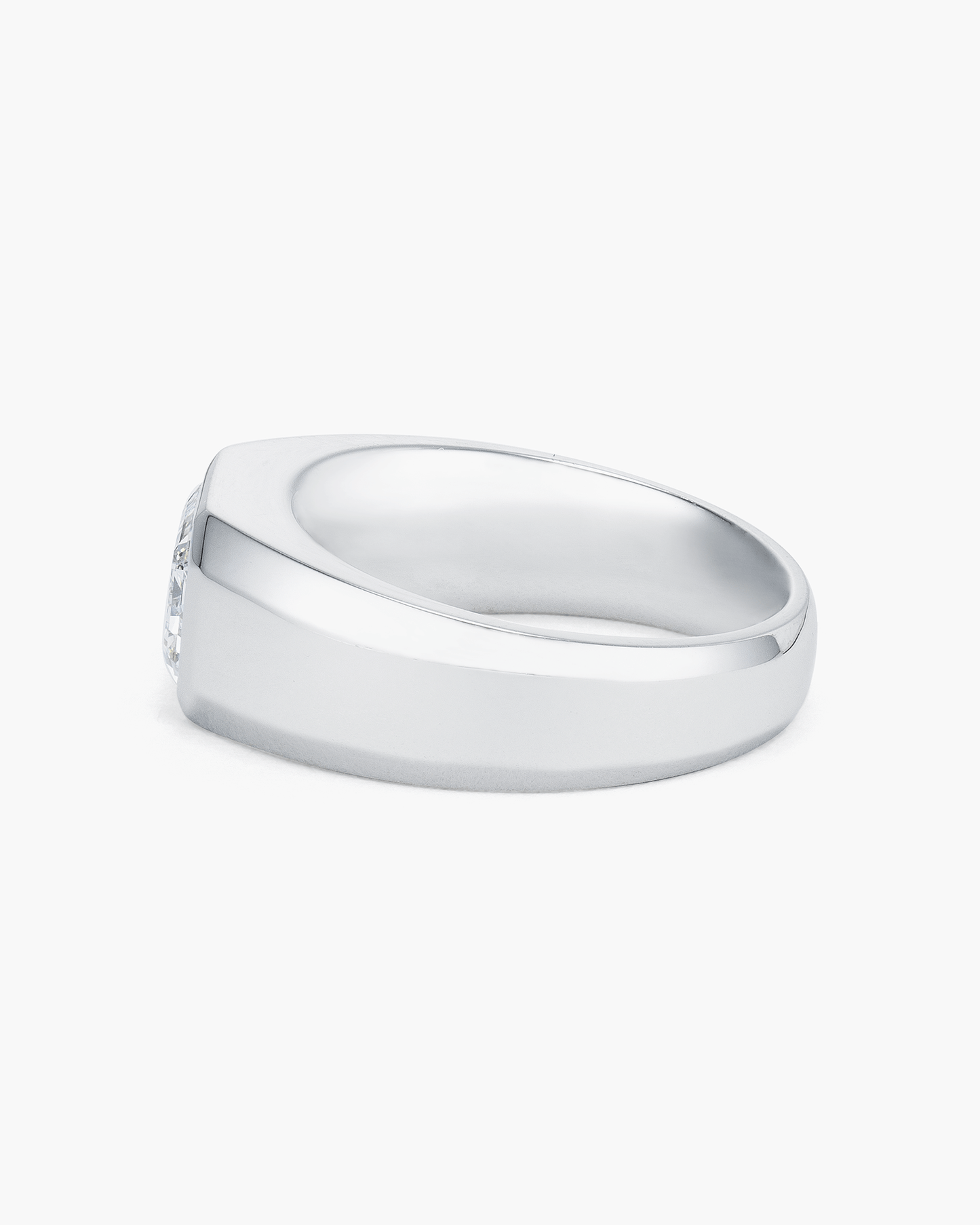 3.07 carat Emerald Cut Diamond Gentlemen's Ring