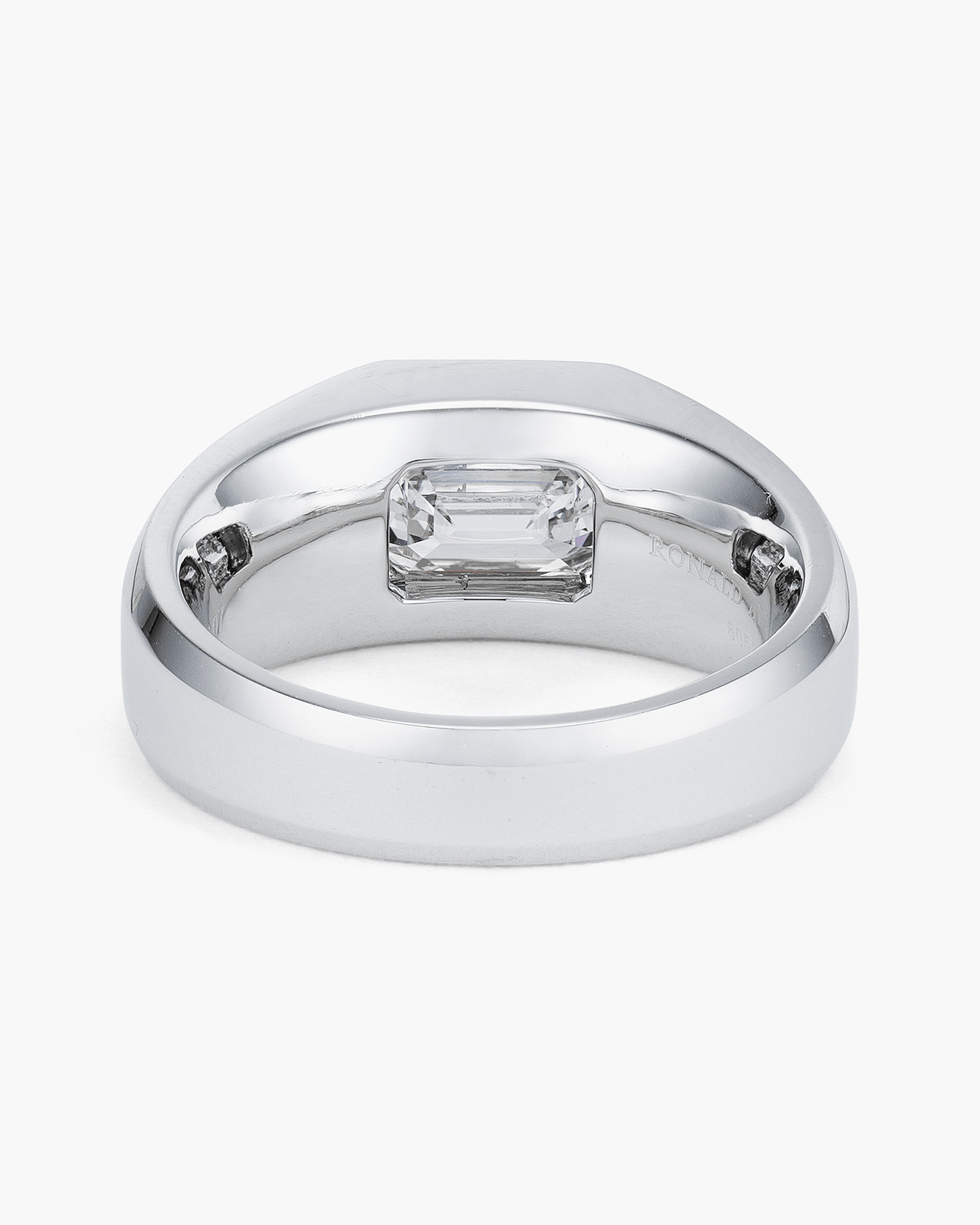 3.07 carat Emerald Cut Diamond Gentlemen's Ring