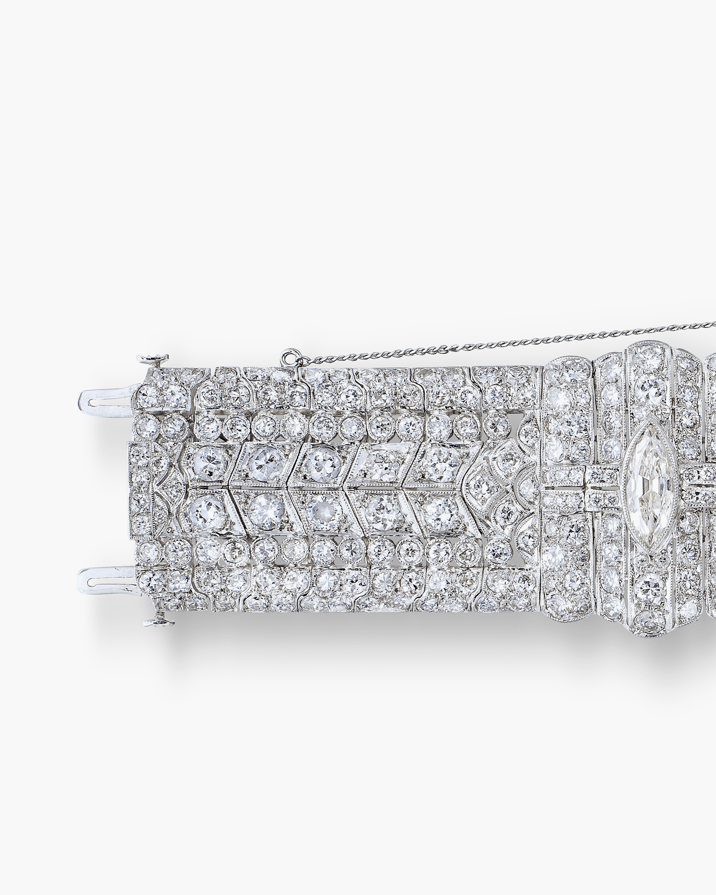 Art Deco Diamond Bracelet by J.E. Caldwell & Co.