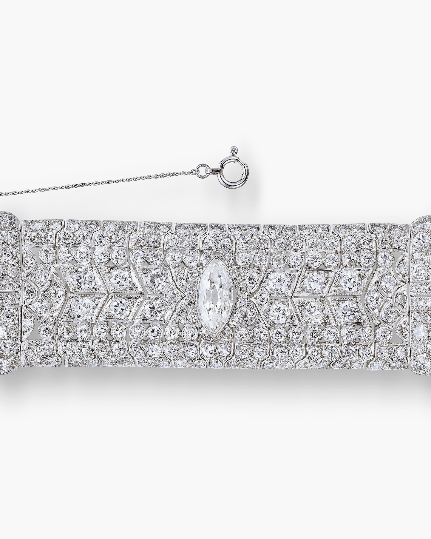Art Deco Diamond Bracelet by J.E. Caldwell & Co.