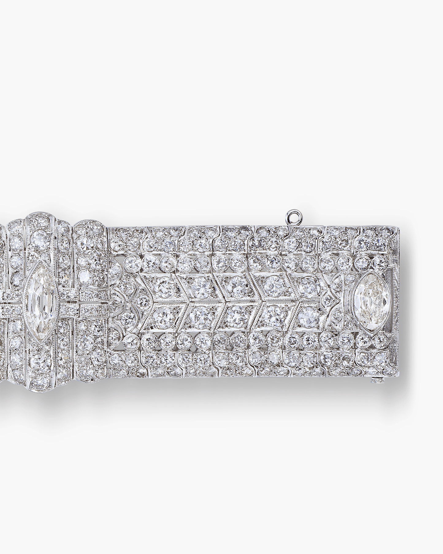 Art Deco Diamond Bracelet by J.E. Caldwell & Co.