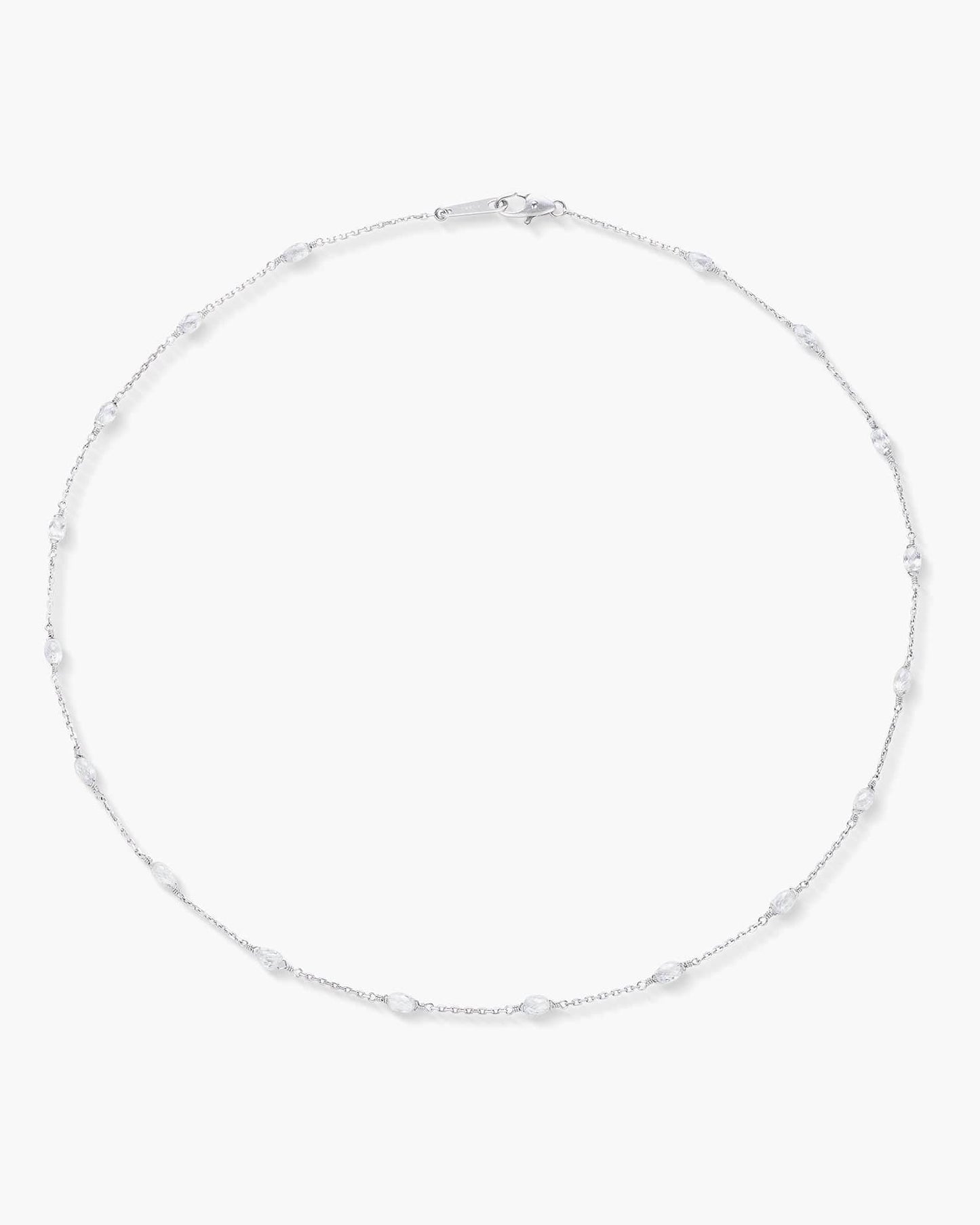 Briolette Diamond Necklace, 4.08 carats
