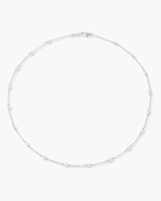 Briolette Diamond Necklace, 4.08 carats