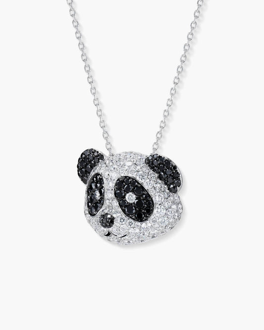 Panda Pavé Diamond Pendant Necklace