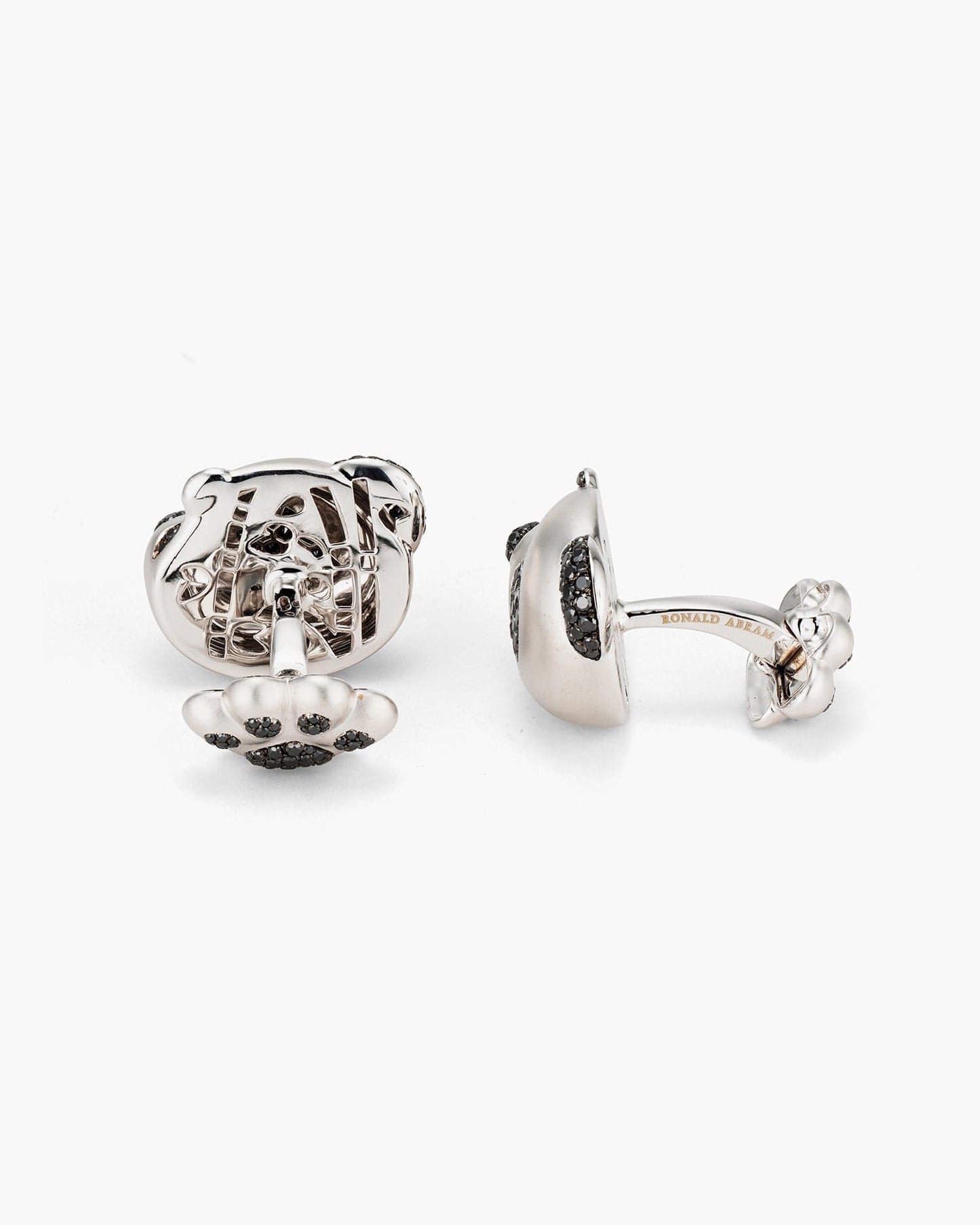 Black and White Diamond Panda Cufflinks