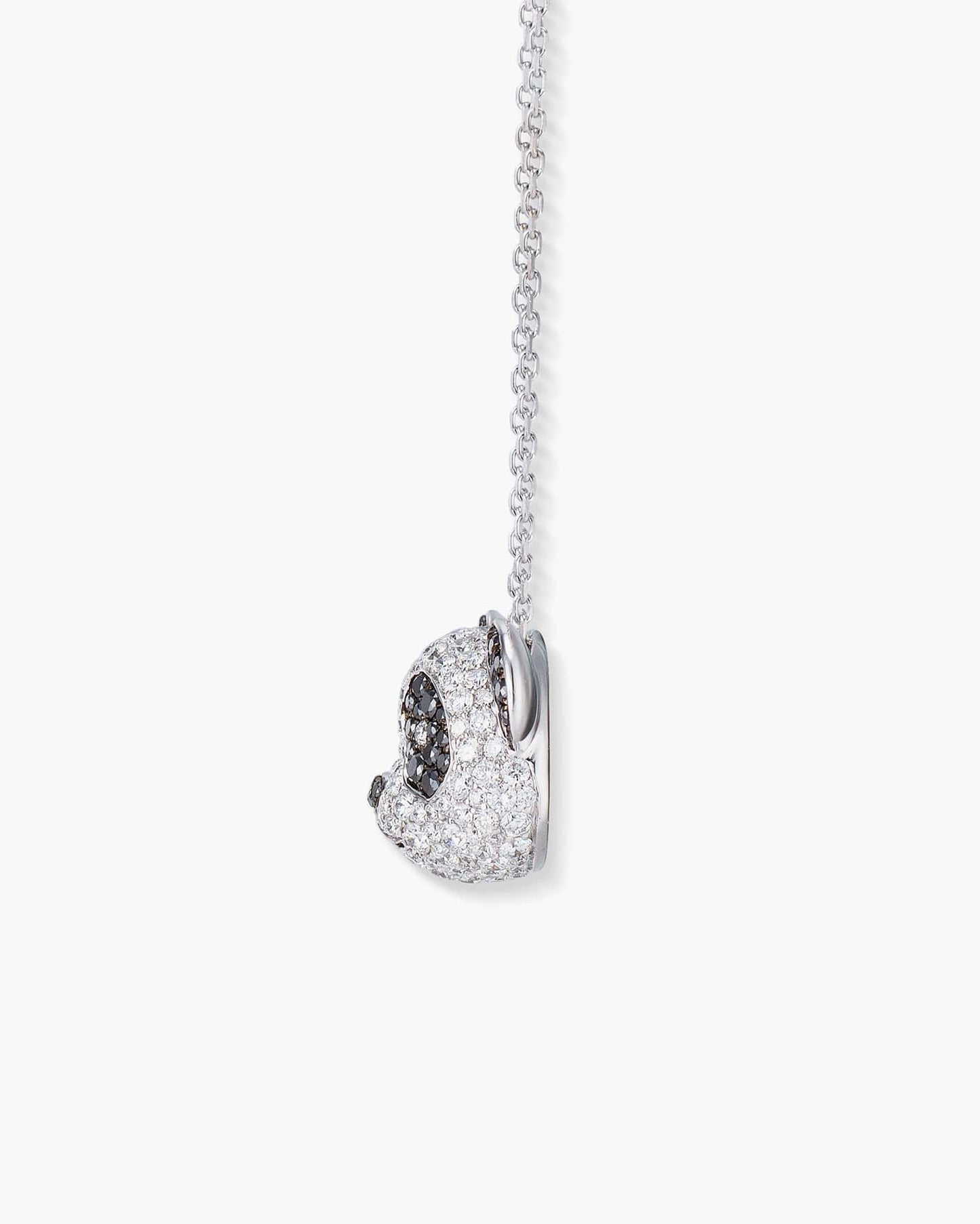 Panda Pavé Diamond Pendant Necklace (Petite)
