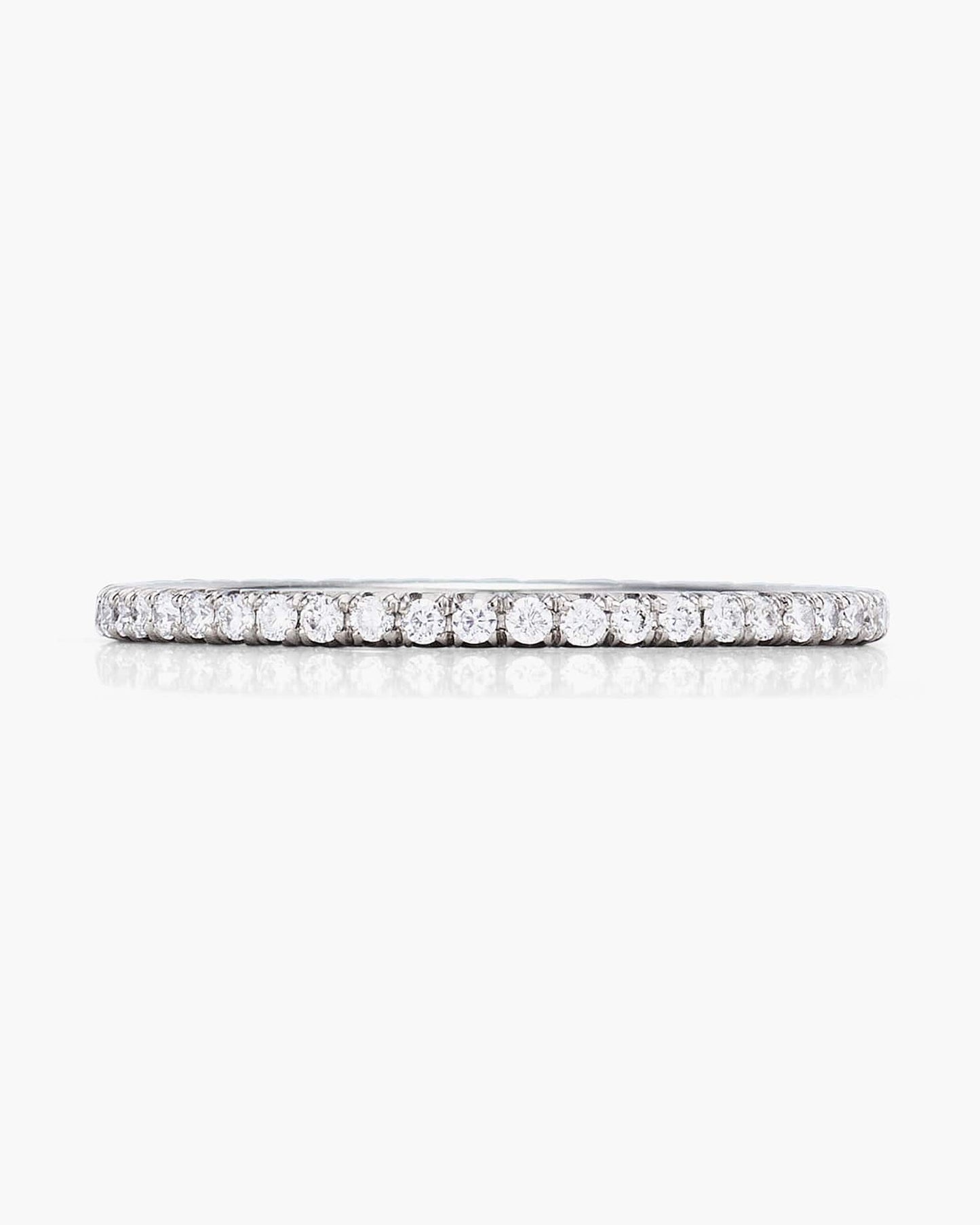 Round Brilliant Cut Diamond Titanium Eternity Ring
