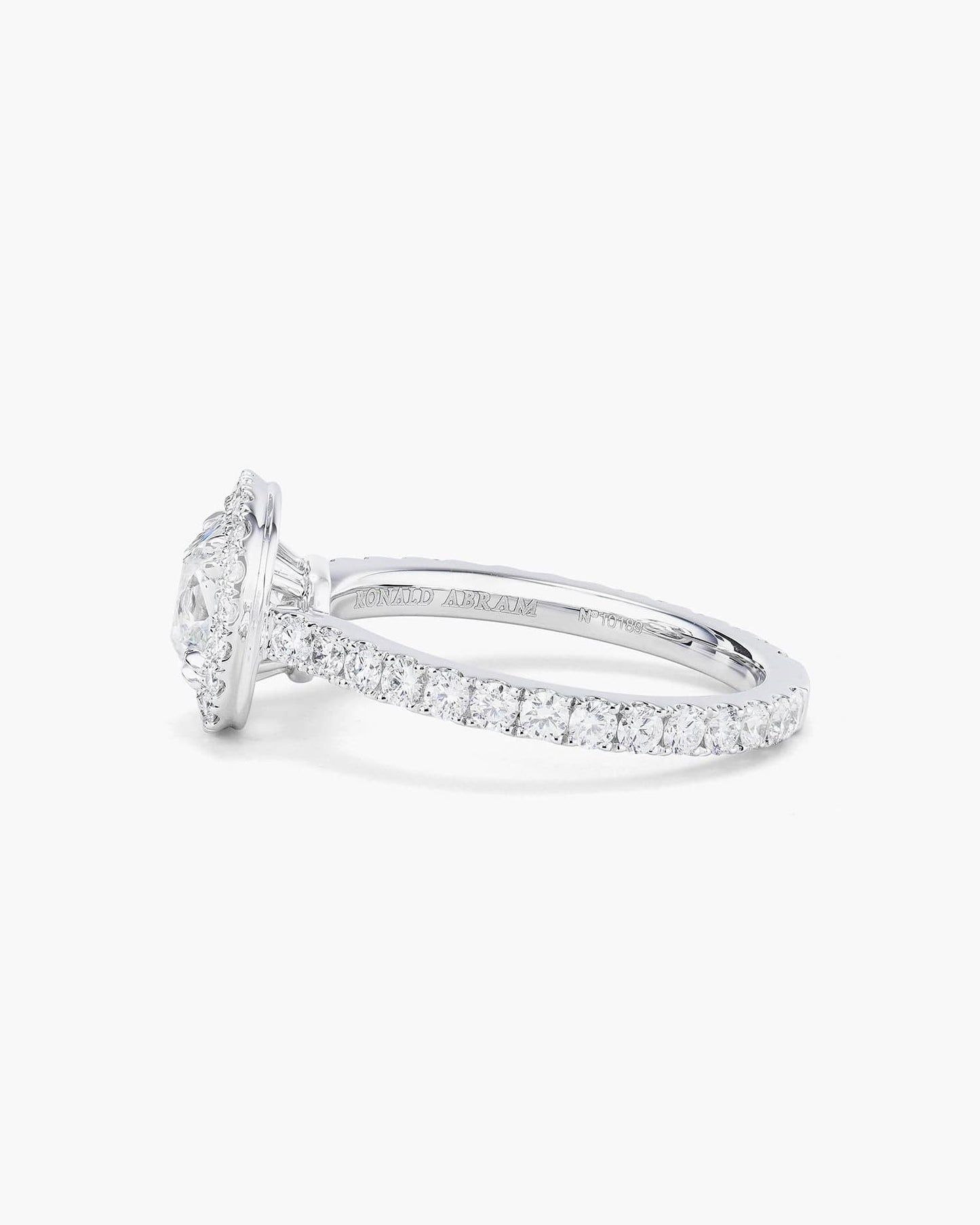 1.04 carat Antique Cushion Cut Diamond Ring