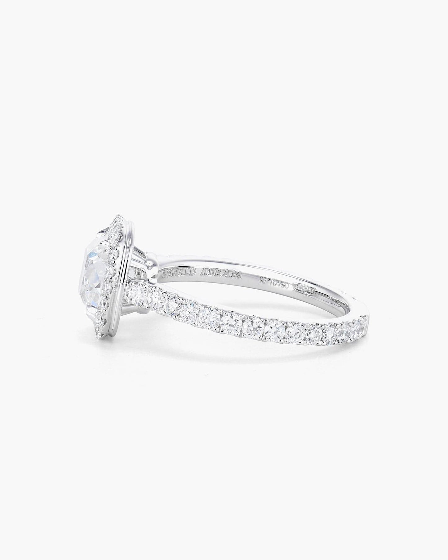 1.52 carat Antique Cushion Cut Diamond Ring