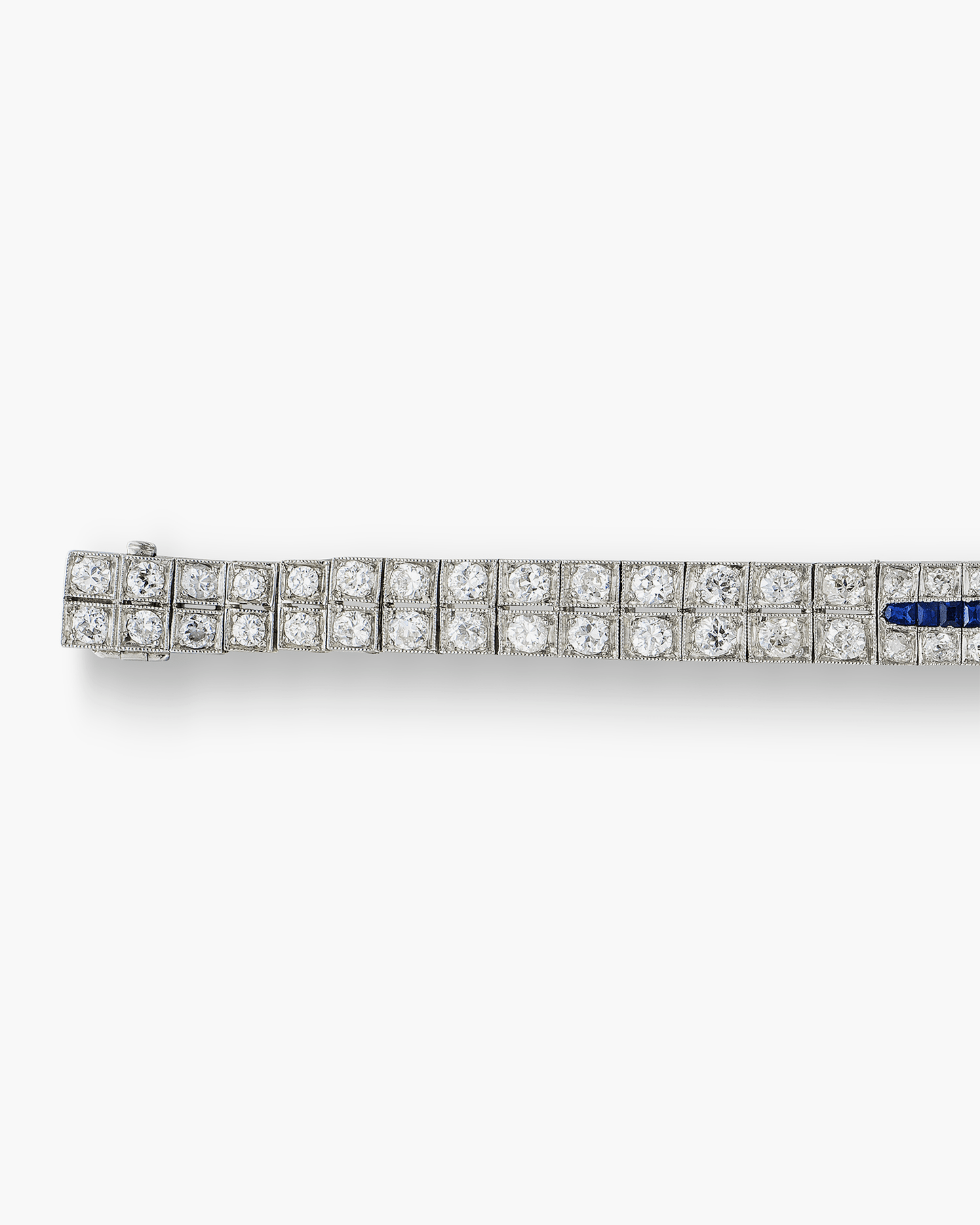 Art Deco Diamond and Sapphire Bracelet by J.E. Caldwell & Co.