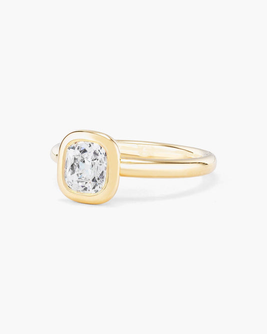 1.00 carat Antique Cushion Cut Diamond Ring