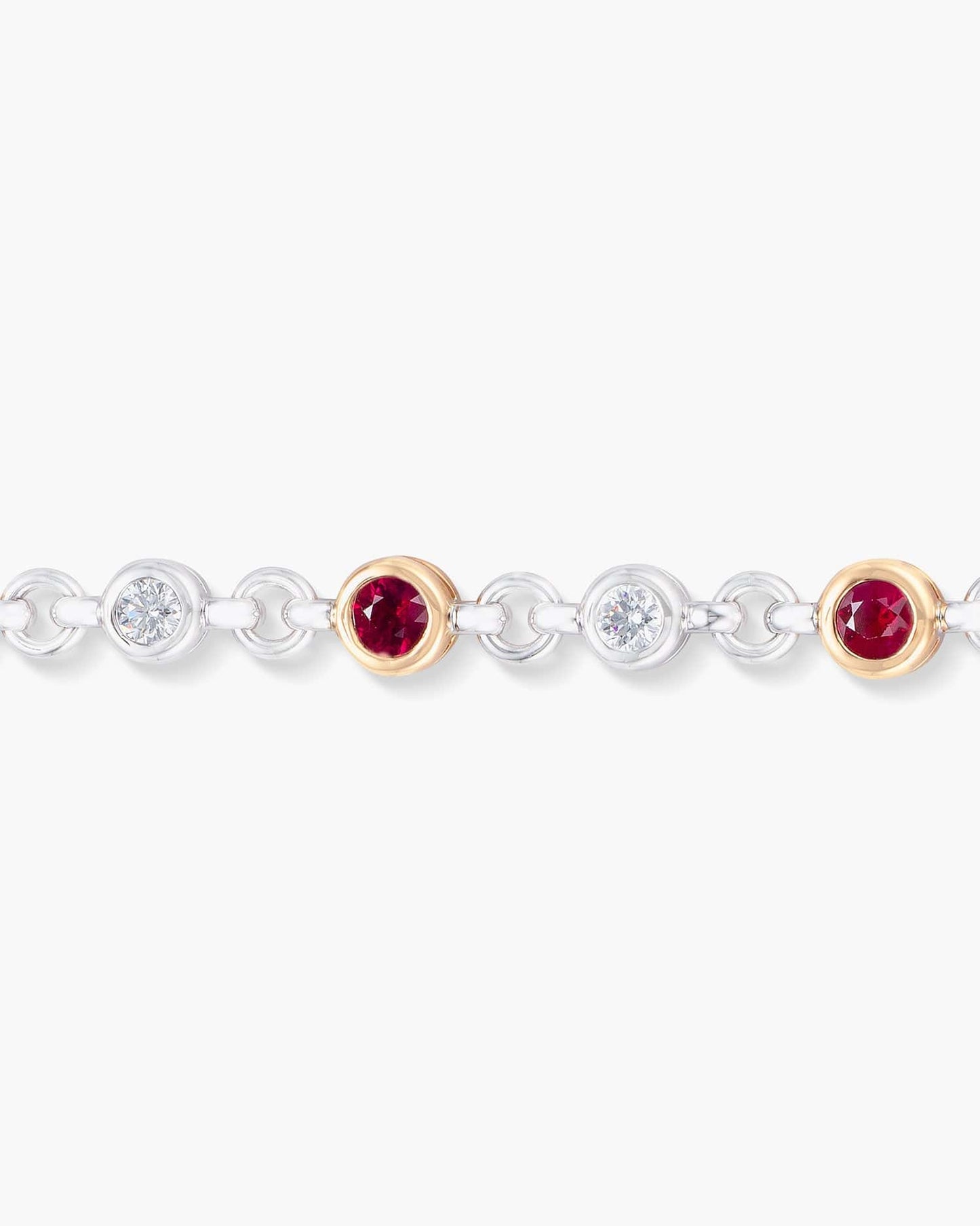 Burmese Ruby and Diamond Bracelet
