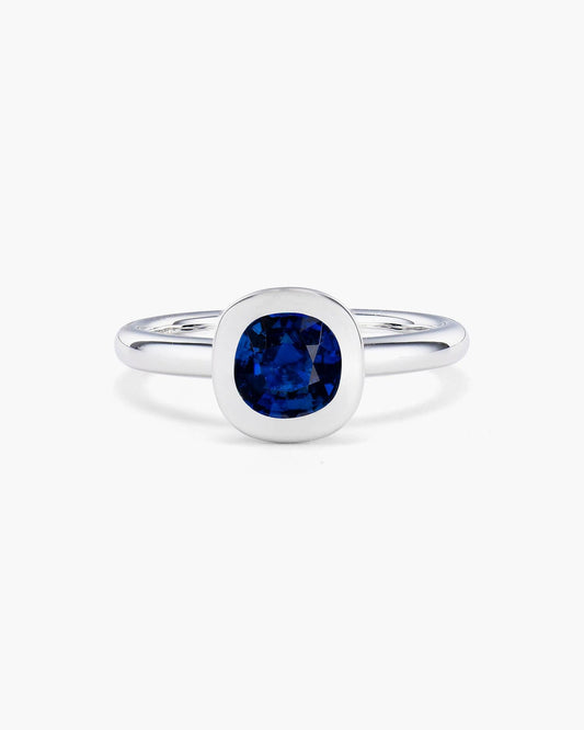 1.20 carat Cushion Cut Sapphire Ring