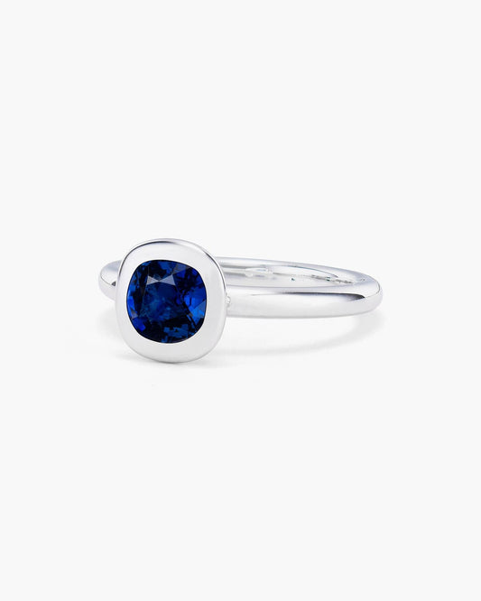 1.20 carat Cushion Cut Sapphire Ring