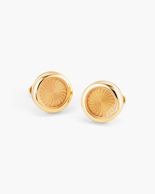 Rose Gold Côtes de Genève Cufflinks