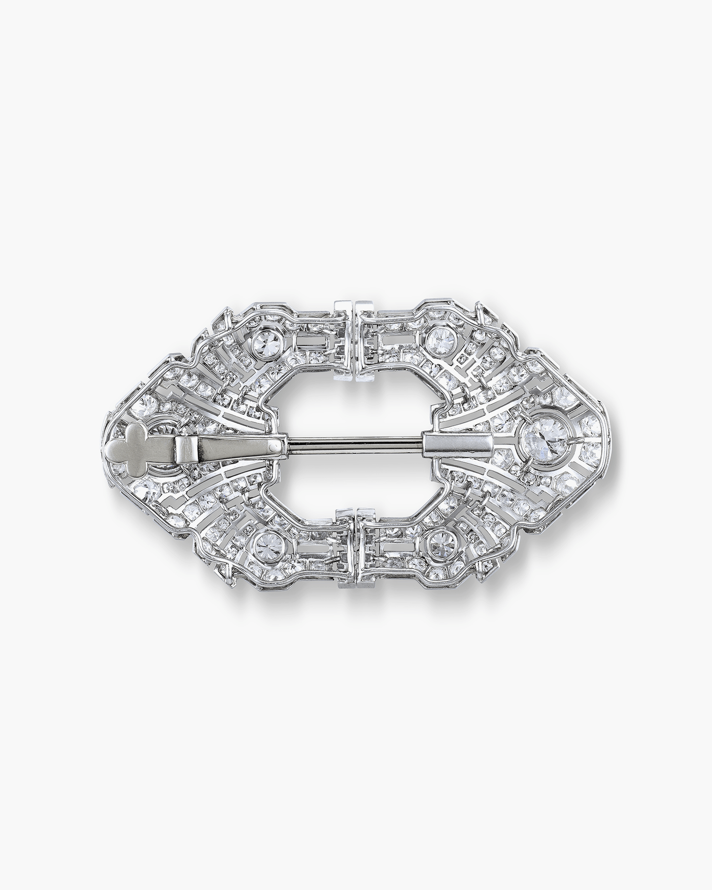 Art Deco Diamond Jabot pin
