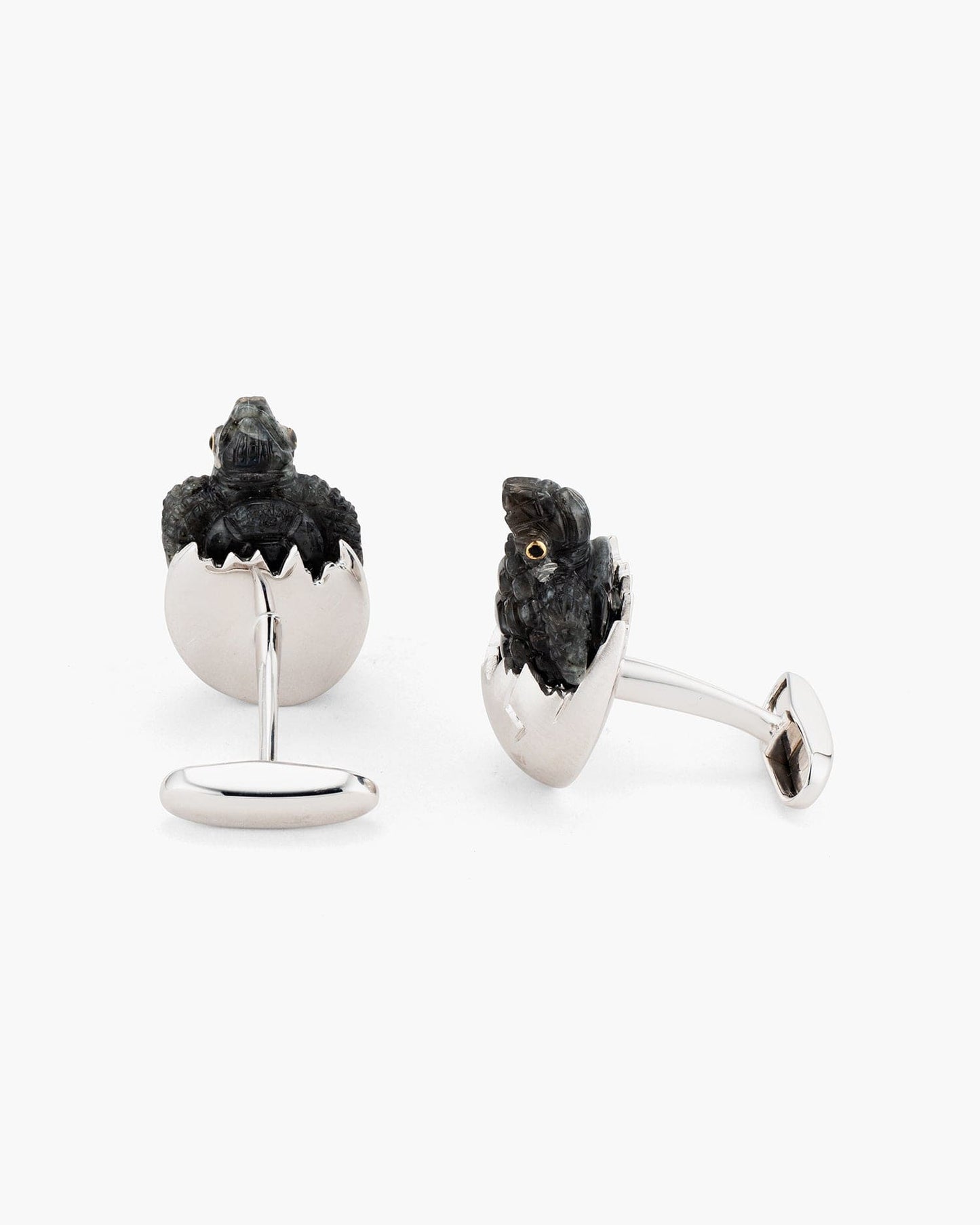 Labradorite Hatching Turtle Cufflinks