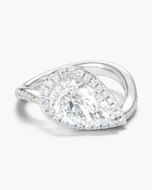 2.02 carat Pear Shape Diamond Ring