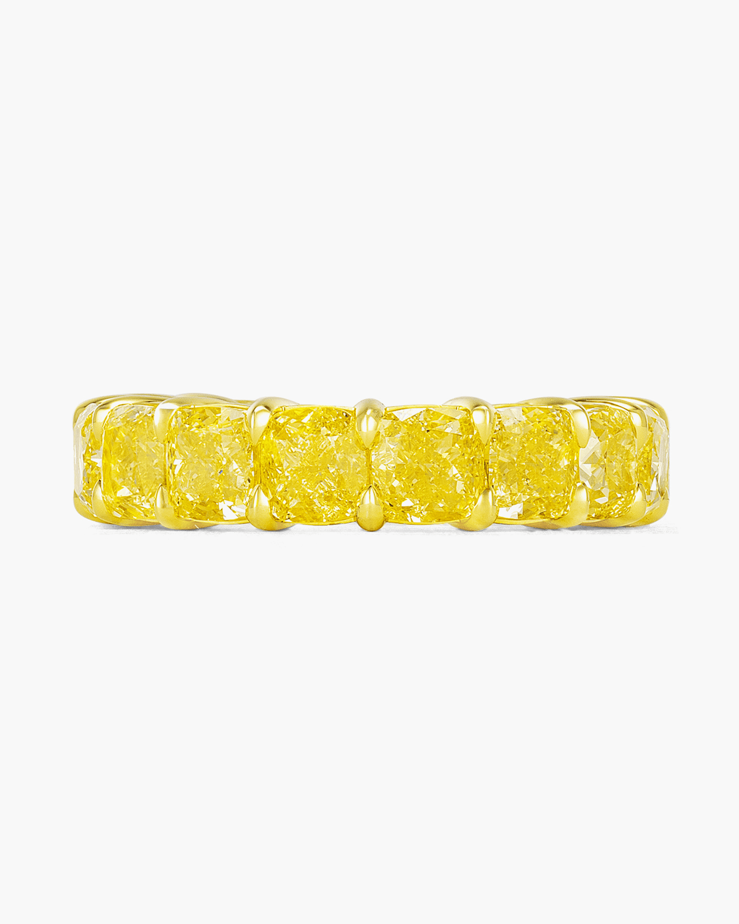 Cushion Cut Coloured Diamond Eternity Ring (0.70 carat)