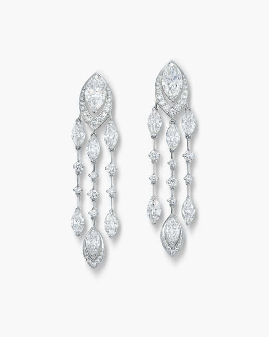 White Diamond Earrings