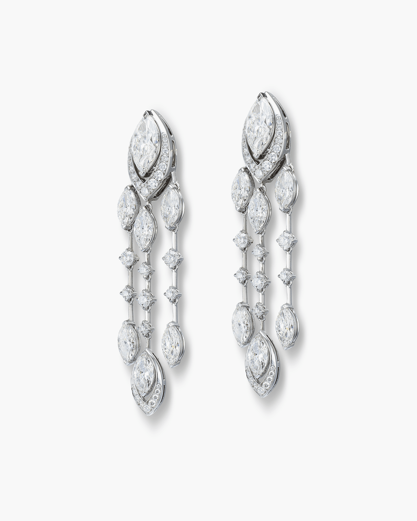 White Diamond Earrings