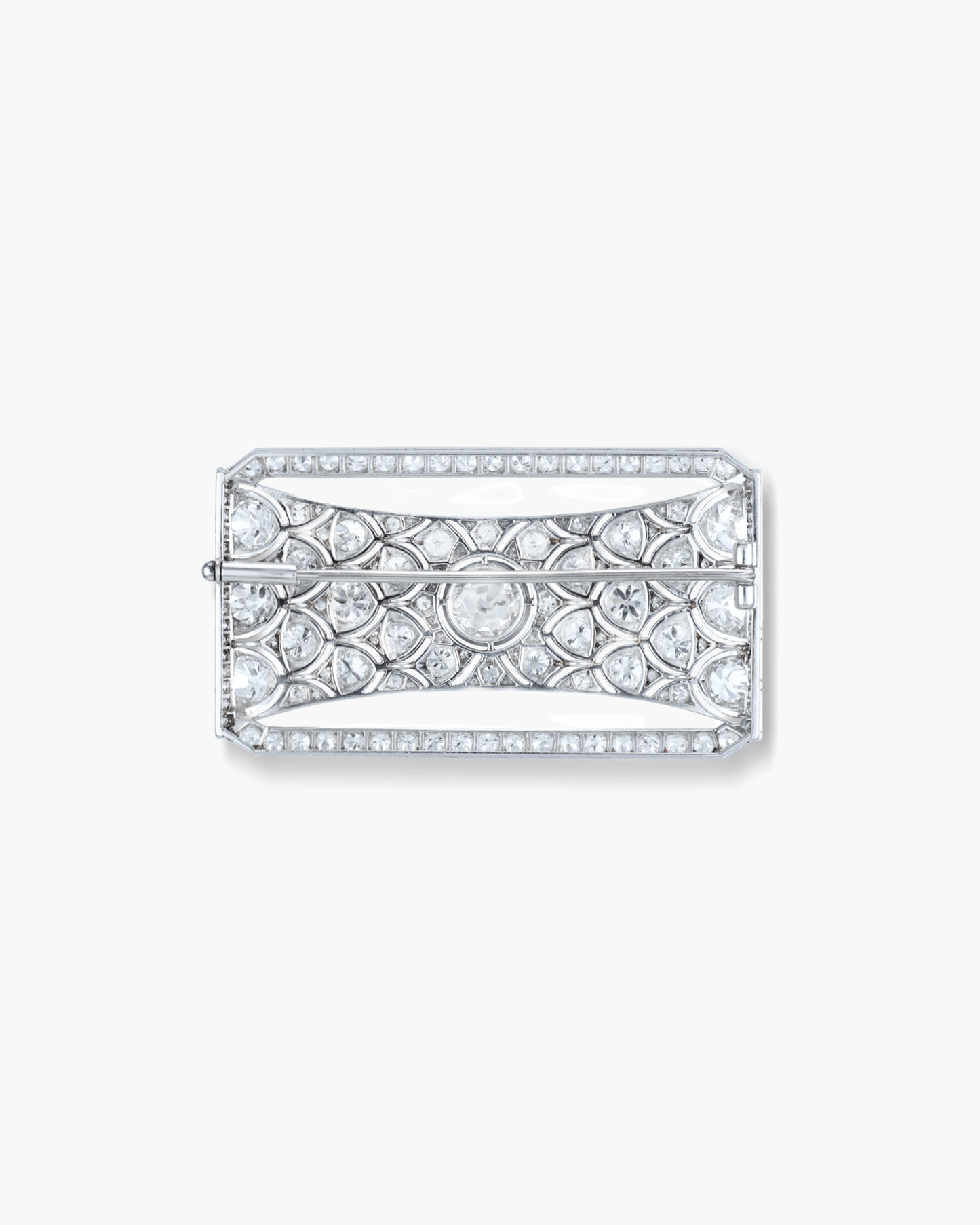 Art Deco Diamond Plaque Brooch