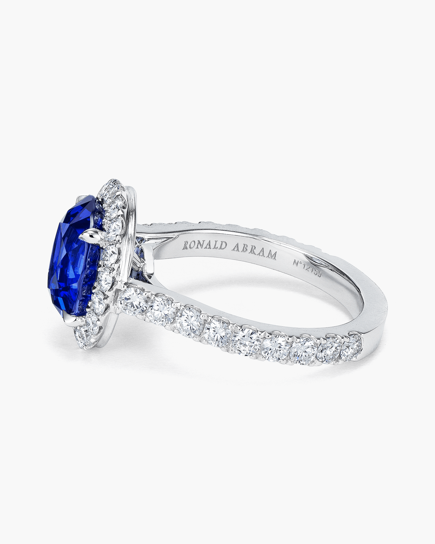 4.29 carat Oval Shape Sri Lankan Sapphire and Diamond Ring