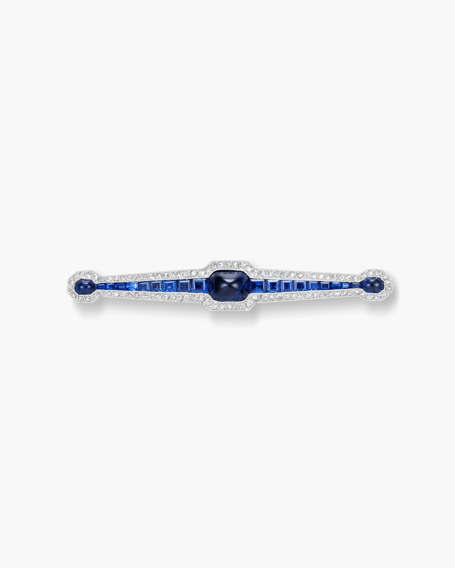 Art Deco Sapphire and Diamond Brooch