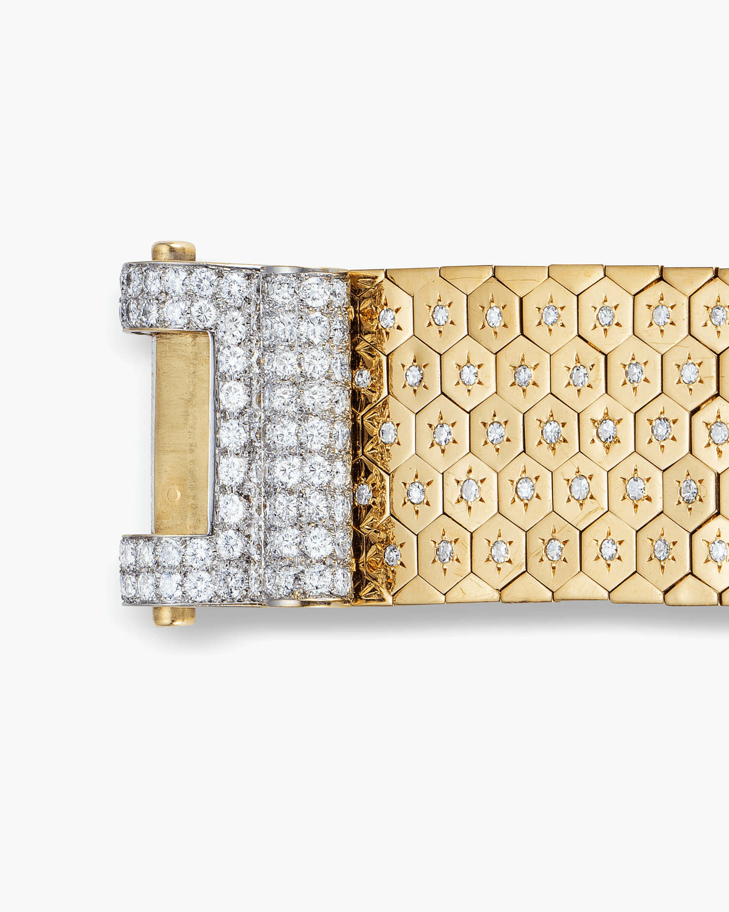 Estate Diamond and Ruby Ribbon Bracelet
