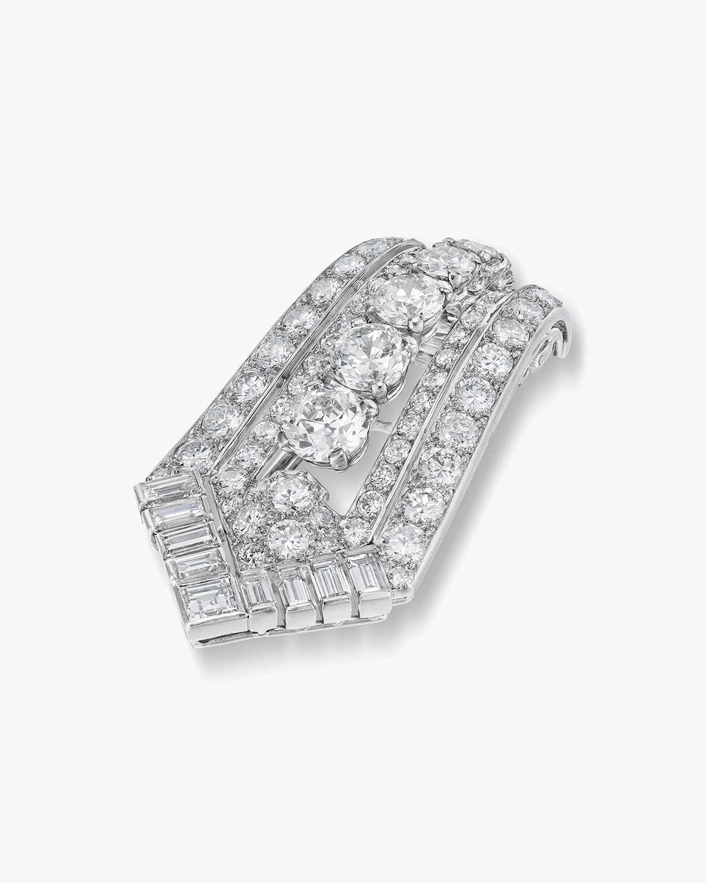 Art Deco Diamond Brooch by Cartier