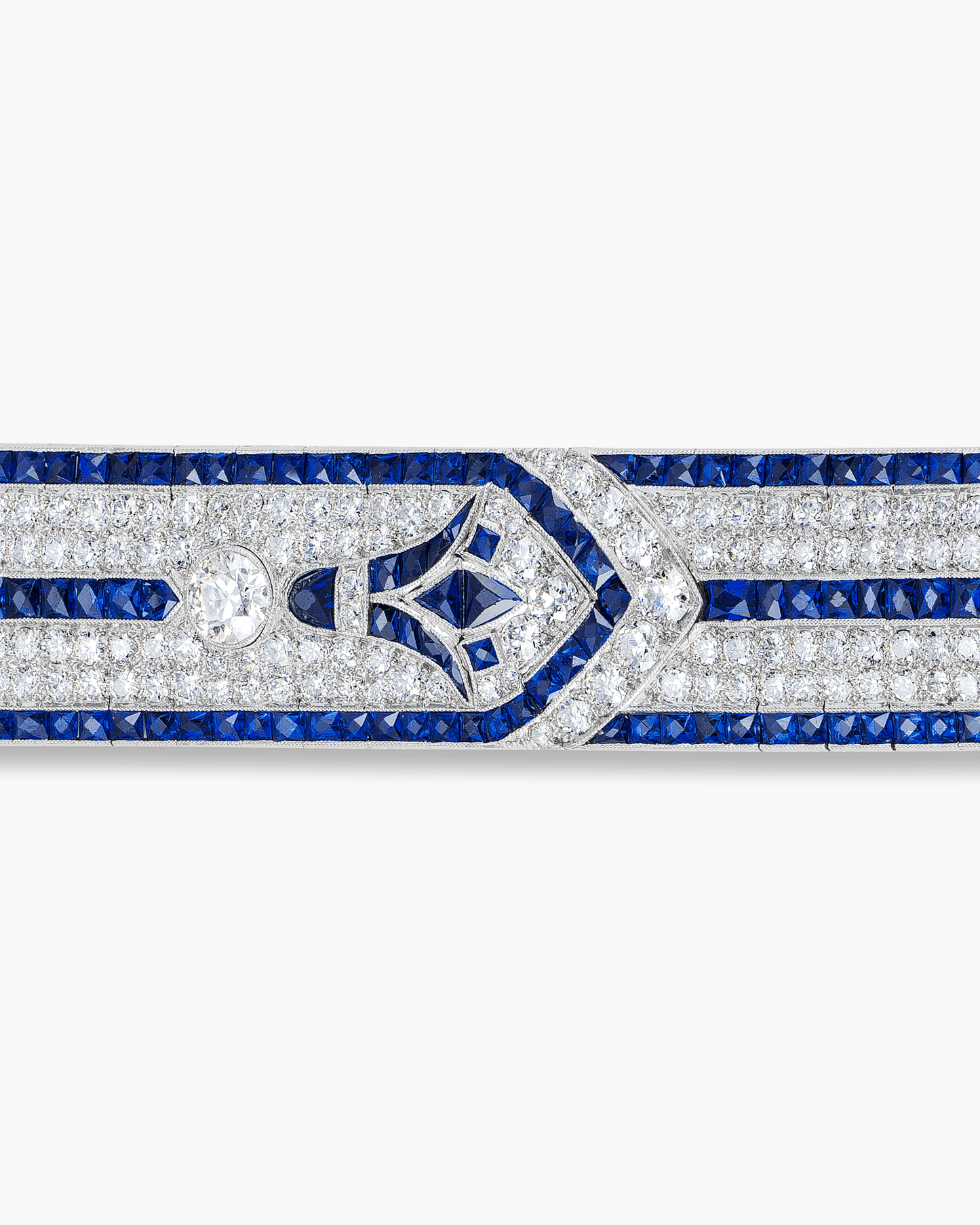 Art Deco Diamond and Sapphire Bracelet by Marcus & Co.