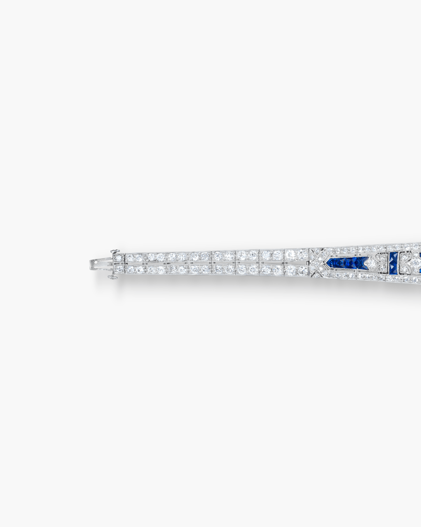 Art Deco Diamond and Sapphire Bracelet by J.E. Caldwell & Co.