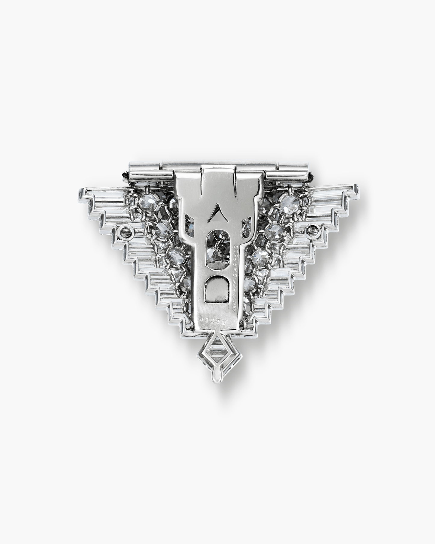 Art Deco Diamond Lapel Clip