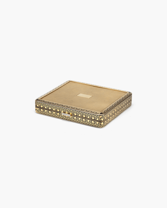 Art Deco Diamond Black Enamel Cigarette Case by Van Cleef & Arperls