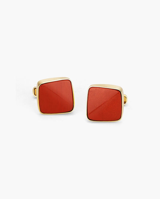 Square Framed Jasper Cufflinks